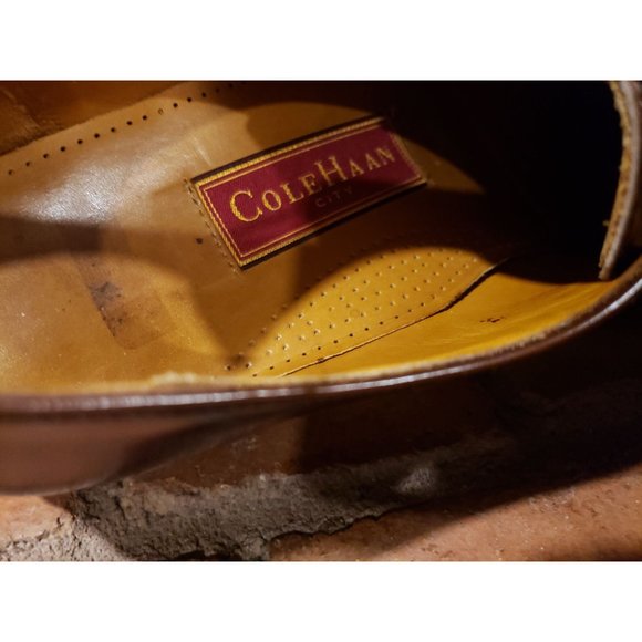 Cole Haan mens brown leather cap toe oxford dress shoes. Size 11 main image 7